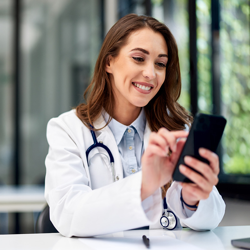 doctor on phone square