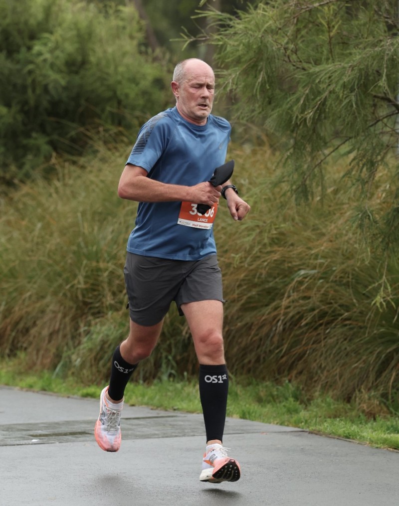 Lance walker is running a marathon
