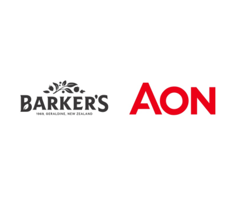 Barkers and AON logos