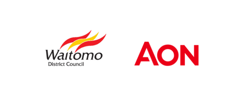Waitomo and AON logos
