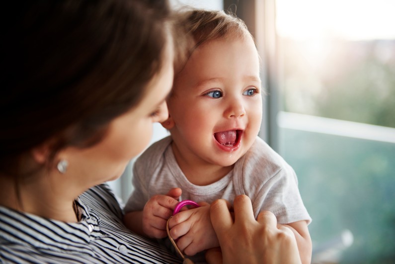 Mother and Toddler smiles